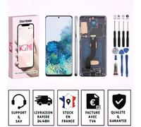 Écran complet - KOMI - Samsung Galaxy S20+ G985F/G986B - OLED - Avec châssis - Capteur d'empreinte intégré