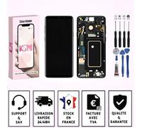 Écran complet - KOMI - Samsung Galaxy S9 Plus G965 - Châssis intégré - Noir - Outils & adhésif