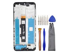 Ecran complet LCD Digitizer Touch Assemblée Remplacement pour Motorola Moto G20 XT2128-1 XT2128-2 avec kit d'outils et cadre d'écran Noir 16,5 cm