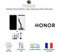 Ecran Complet LCD et Vitre tactile Noir Sans Châssis Pour Honor 7A