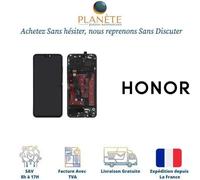 Ecran Complet LCD et Vitre tactile Noir Sur Châssis Pour Honor 8X