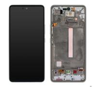 Écran Complet Officiel pour Samsung A53 5G avec Vitre Tactile et Châssis blanc