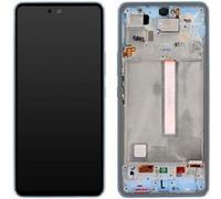 Ecran Complet Officiel pour A53 5G avec Vitre Tactile et Châssis bleu