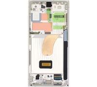 Écran Complet Officiel pour Samsung S23 Ultra Vitre Tactile et Châssis Crème Beige G