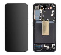 Écran Complet Officiel pour Samsung S23 Vitre Tactile et Châssis Noir Phantom
