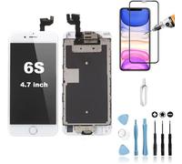 Ecran Complet pour iPhone 6S Blanc: LCD Retina + Vitre Tactile Tout Assemblé sur châssis