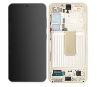 Samsung Écran LCD complet d'origine Galaxy S23 – Vitre tactile et châssis – Cream – GH82-30481B
