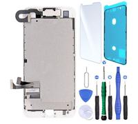Ecran complet Remplacement pour iPhone 8 Blanc / Joint Ecran, Verre Trempe +Kit