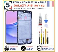 Ecran Complet Remplacement pour Samsung Galaxy A15 4G / 5G SM-A155F, A156E +Kit