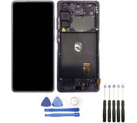 Ecran complet: Vitre + LCD sur châssis compatible avec Samsung Galaxy S20 FE 5G SM-G781B bleu+ Kit outils