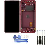 Ecran complet: Vitre + LCD sur châssis compatible avec Samsung Galaxy S20 FE 5G SM-G781B Rouge + Kit outils