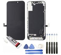 Ecran complet: Vitre tactile + ecran LCD compatible avec Iphone 12 mini taille 5.4"" bleu + Kit outils + Colle B7000 Offerte
