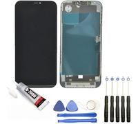 Ecran complet: Vitre tactile + ecran LCD compatible avec Iphone 12 Pro Max taille 6.7"" noir + Kit outils + Colle B7000 Offerte