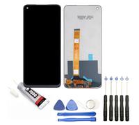 Ecran complet: vitre tactile + écran LCD compatible avec Oppo A54 5G 6.5"" argent CPH2195 + Kit outils + Colle B7000 Offerte