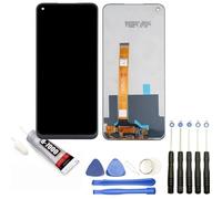 Ecran complet: vitre tactile + écran LCD compatible avec Oppo A54 5G 6.5"" noir CPH2195 + Kit outils + Colle B7000 Offerte