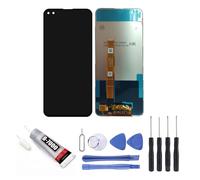 Ecran complet : Vitre tactile + ecran LCD compatible avec Oppo Reno 4Z 6.57"" noir CPH2065 + Kit outils + Colle B7000 Offerte