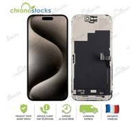 Ecran Complet vitre tactile Pour iPhone 15 Pro noir (LTPS)