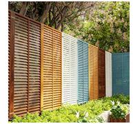 Écran Confidentialité Extérieur - Panneau Décoratif À Persiennes En Bois Terrasse, Balcon, Jardin Et Cour - Cloison Autoportante L'intimité Et Les Plantes Grimpantes(Beige,60x120cm/23.6x47.2")