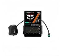 Écran couleur compatible avec les moteurs centraux Bafang 865C CAN y compris M510 M560 M820 M620 affichant les statistiques de cyclisme en temps réel telles que la distance de vitesse de la batterie
