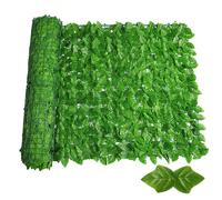 Écran d’intimité artificiel Jardin Lierre Intimité Écran de clôture de lierre artificiel Écran de clôture d’intimité pour décor extérieur jardin érable vert100x50cm (E)