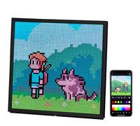 Écran D'affichage d'art Pixel À LED, 64 * 64 Affichage d'art de Pixel Programmable, Contrôle D'application, Modèle D'animation Programmable Et Texte, Son, pour la Décoration Et la Création d'art pour