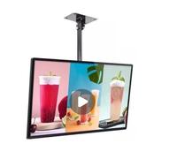 Écran d'affichage LCD numérique à montage mural pour restaurants et cafés avec boîte à lumière Teles Rod 55" pour les promotions accrocheuses