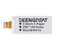 Écran d'affichage monochrome en papier E de 2,9 pouces - Pour Raspberry Pi, compatible avec Arduino, idéal pour les étiquettes d'étagères, les instruments industriels, les étiquettes E-Price et les