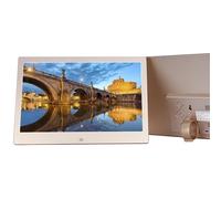 Écran d'affichage numérique 12 Pouces Album électronique Lecteur vidéo et Image pour la publicité Les présentations commerciales(Champagne Gold)