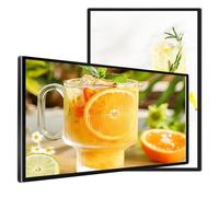 Écran d'affichage numérique mural pour restaurants et magasins, lecteur multimédia LCD pour la publicité, taille 50 pouces