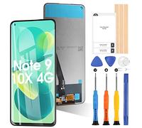 Écran d'affichage pour Xiaomi Redmi Note 9/Redmi 10X 4G LCD écran Tactile numériseur Verre écran Assemblage Remplacement avec Outils (Pas pour Note 9s et 10X 5G)