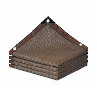 écran d'aluminium réfléchissant, Filet Pare-Soleil 85% en Tissu PEHD Marron, Plusieurs Tailles(8.0x12.0 m/26x39.4 ft)