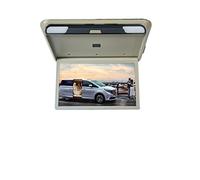 Écran d'appui-tête 1080P 19 pouces voiture moniteur HD LCD écran Auto plafond TV camping-car toit montage affichage MP5 Portable multimédia vidéo Playe(Beige MP5)