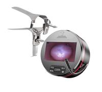 Écran de 4,3 pouces Spéculum Vaginal en Acier Inoxydable,Facilité d'accueil Endoscope Camera Spéculum Vaginal,Creux Écarteur Anal Spéculum,Ensemble d'observation vaginale HD