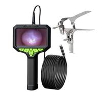 Écran de 4,3 pouces Spéculum vaginal en acier inoxydable Kit d'observation pour dilatateur vaginal HD endoscope Endoscope étanche 7mm / 1m Ensemble d'observation vaginale HD