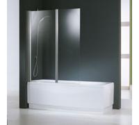 Ecran de baignoire Aurora 2V 2 panneaux pivotants réversible NOVELLINI