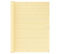 vidaXL Balkonscherm 90x500 cm HDPE beige310914 Beige G