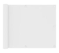 Écran de balcon Blanc 75x300 cm Tissu Oxford Blanc G