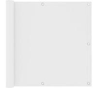 Écran de balcon Blanc 90x300 cm Tissu Oxford Blanc G