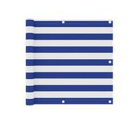 Ecran de balcon Blanc et bleu 90x600 cm Tissu Oxford