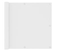 vidaXL Balkonscherm 90x400 cm oxford stof wit134893 Blanc G