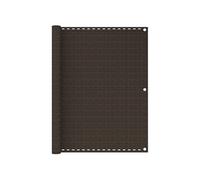 Ecran de Balcon Brise-vue Brise-vent Store de Jardin Ecran de Protection Ecran d'Intimité Store de Balcon Extérieur Marron 120x500 cm PEHD
