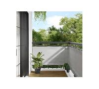 Vidaxl Écran De Balcon Gris Clair 75x300 Cm 100% Polyester Oxford