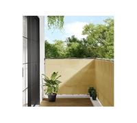 vidaXL Écran de balcon brise-vue Sable 120x300 cm 100% Polyester Oxford