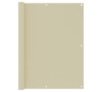 Ecran de Balcon Crème 120x500 cm Tissu Oxford Brise-vue Brise-vent vidaXL