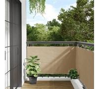vidaXL Écran de balcon brise-vent 42332 Tissu Oxford 75x400 cm Beige