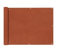 Écran De Balcon En Tissu Oxford 90x400 Cm Ocre Marron Vidaxl Vidaxl