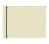 vidaXL Écran de balcon en tissu Oxford 90 x 600 cm Crème