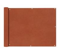 Écran De Balcon En Tissu Oxford 90x600 Cm Ocre Marron Vidaxl Vidaxl