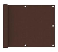 vidaXL Ecran de Balcon Brise-vue Brise-vent de Jardin Ecran de Protection Ecran d'Intimité Confidentialité Extérieur Marron 75x400 cm Tissu Oxford