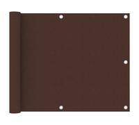 Ecran de Balcon Marron 75x600 cm Tissu Oxford Brise-vue Brise-vent vidaXL
